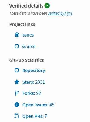 PyPI verified